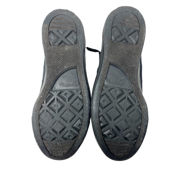 Converse Chuck Taylor shoes Mens 7 Womens 9 low top Monochrome Black sneakers - Picture 5 of 7